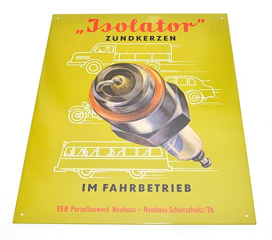 Plakat na blasze Świeca Isolator 33 cm x 39 cm