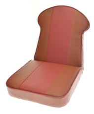 Siedzenie Velorex 560 brązowo czerwone - komplet