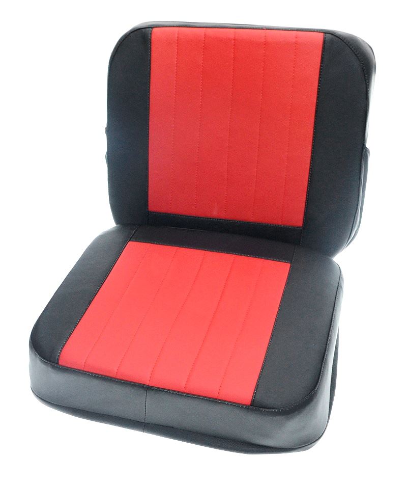 Siedzenie Velorex 562 czarno czerwone - komplet