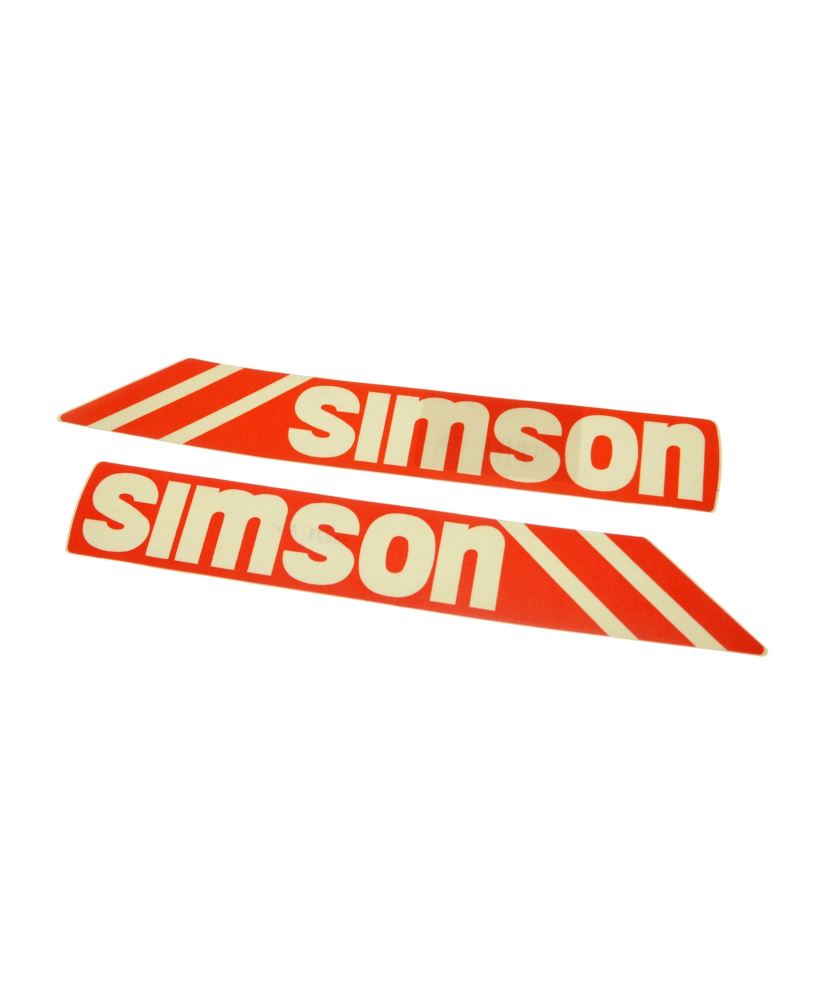 Naklejki Simson S53 zbiornika czerwone - para