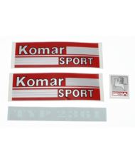Naklejki Komar Sport 2361 czerwone N.T. kpl