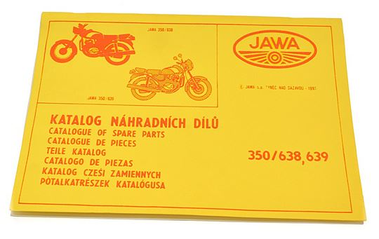 Katalog części Jawa 350 TS 638 639