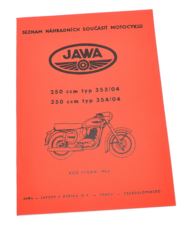 Katalog części Jawa 250 353-04, 354-04 85 str 1960