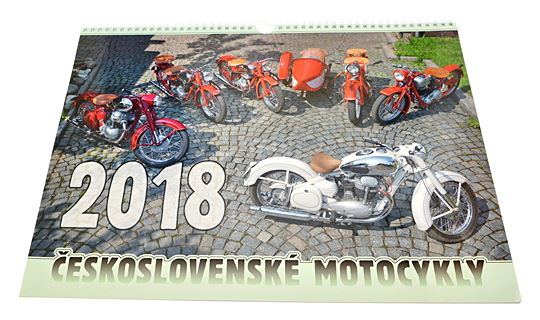 Kalendarz 2018 Jawa Czechosłowackie motocykle