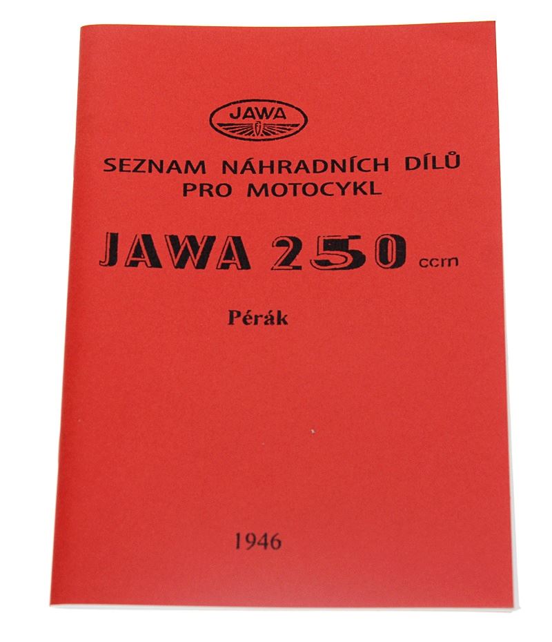 Katalog części Jawa 250 Perak FJ 1946 86 str