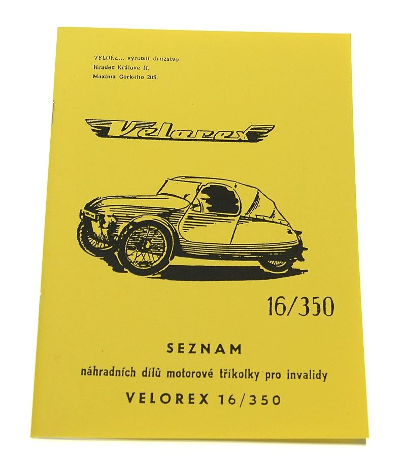 Katalog części Velorex 16/350 A5 53 str