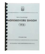 Książka instrukcja obsługi motoroweru Simson SR2