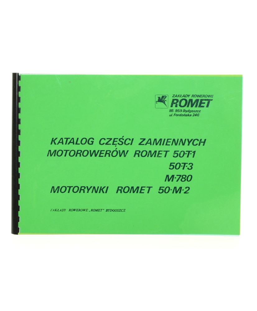 Katalog części zamiennych Romet 50T Motorynka 50M2