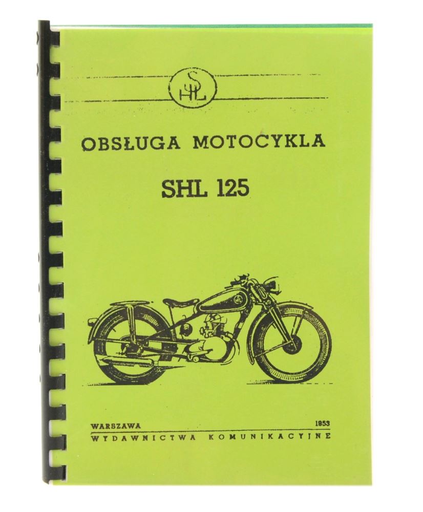 Książka instrukcja obsługi motocykla SHL 125 M04