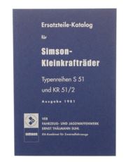 Katalog części Simson S51 KR51/2 org DDR