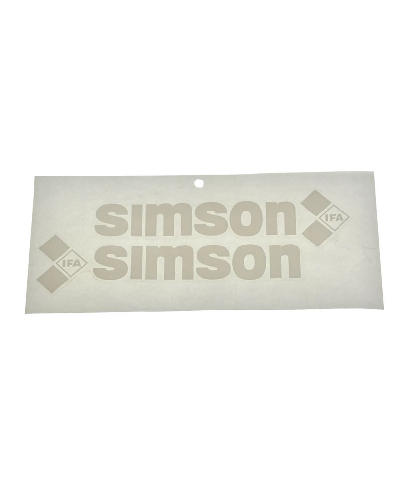 Naklejki Simson SR50 na ramę białe - para