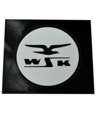 Naklejka WSK na zbiornik ptak czarne logo - typ 2