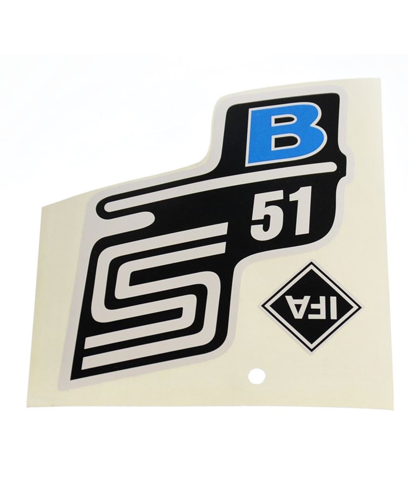 Naklejki Simson boczka S51 B niebieskie - para