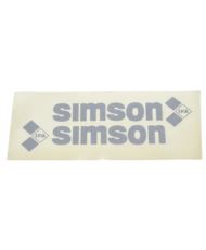 Naklejki Simson SR50 na ramę siwe - para