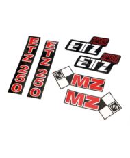 Naklejki MZ ETZ 250 czerwone komplet