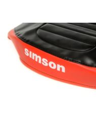 Pokrowiec Simson SR50 pikowany czarno czerwony MZA